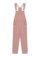 Milldred Red Stripe Organic Cotton Dungarees 1