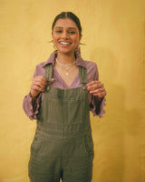 Olive Organic Cotton Dungarees